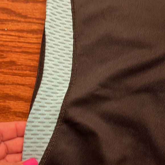FILA SPORT woman’s live in motion activewear capris turquoise black size Med - Picture 3 of 9